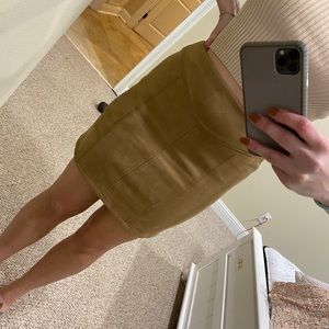 SUEDE SKIRT